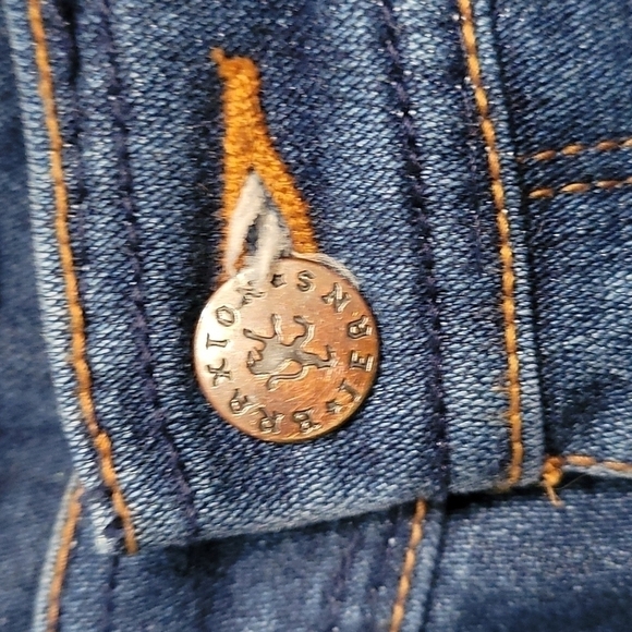 Vtg BRAXTON 1980s Junior High Rise Stretch Blue Denim Ankle Jeans Size 0 - 2 - Picture 7 of 11